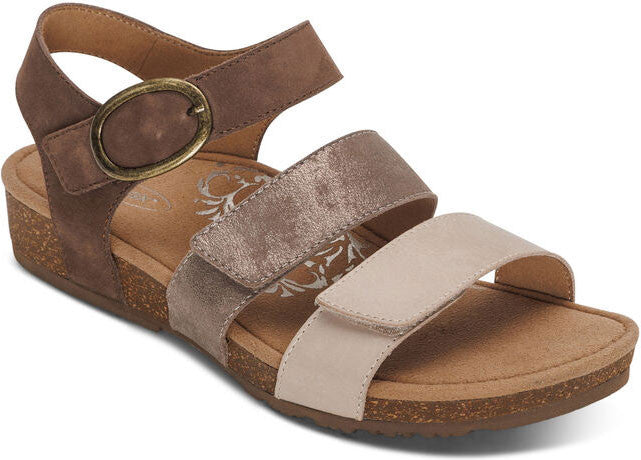  Aetrex Women's Lilly Adjustable Quarter Strap Sandal