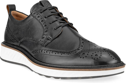  ECCO Men's ST.1 Hybrid Wingtip Derby Shoe
